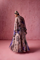 SHELL PRINT LEHANGA SET